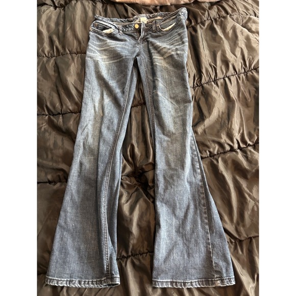 Blue Asphalt Denim - Blue Asphalt Womens Flare Jeans Medium Wash Low Rise Size 11 Style G442
